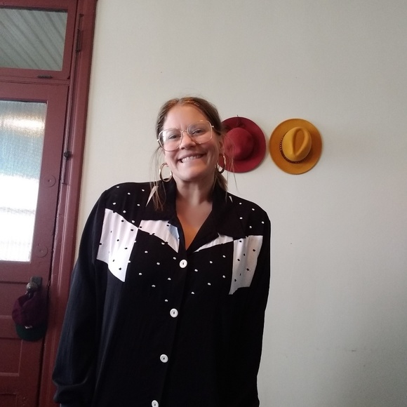 Vintage Button Up Track Jacket - Picture 6 of 7